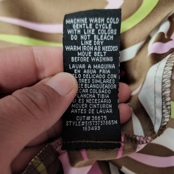 Nicole by Nicole Miller Abstract Medallion Patchwork Sheath Dress Size 10 - Picture 10 of 14